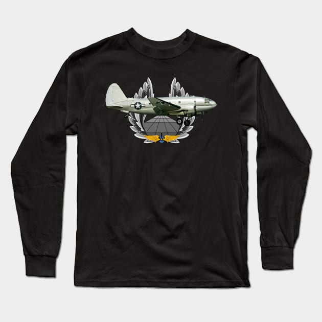 Curtiss C-46 Commando Long Sleeve T-Shirt by sibosssr